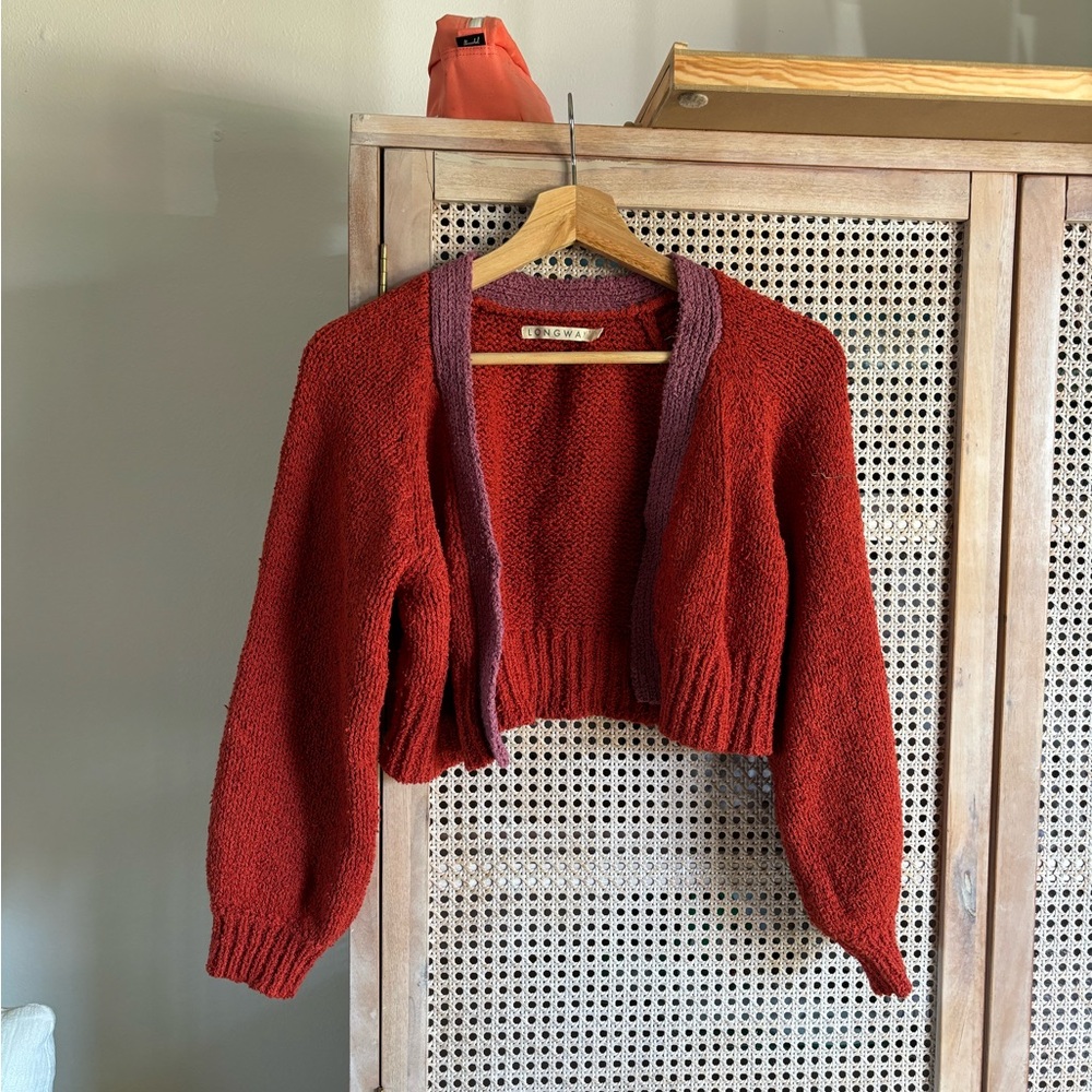longway cropped cardigan